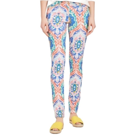 J. McLaughlin Lexi Jeans In Midi Oahu Print Size 4 - Picture 11 of 14